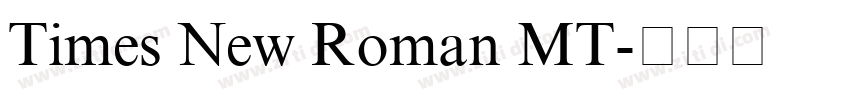 Times New Roman MT字体转换